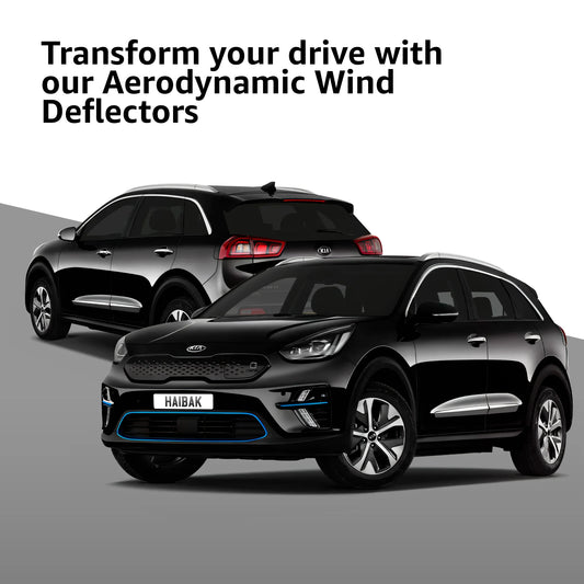 KIA Niro EV 2016 - 2022 5 Door SUV 4PC HAIBAK® Tinted Wind Deflectors