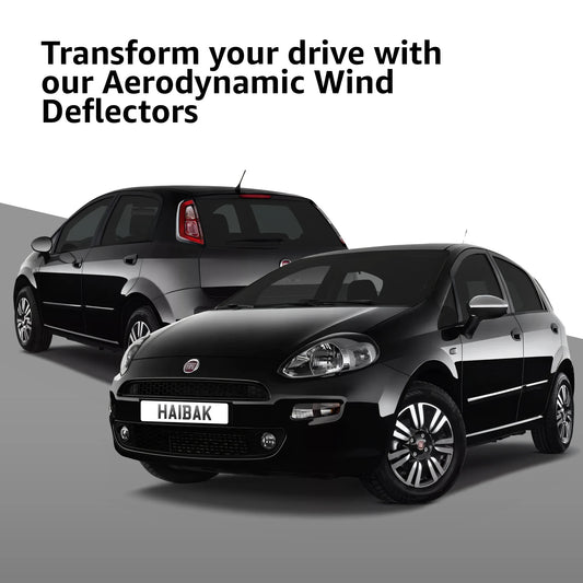 Fiat Punto Evo 2006 - 2018 5 Door Hatchback 4PC HAIBAK® Tinted Wind Deflectors