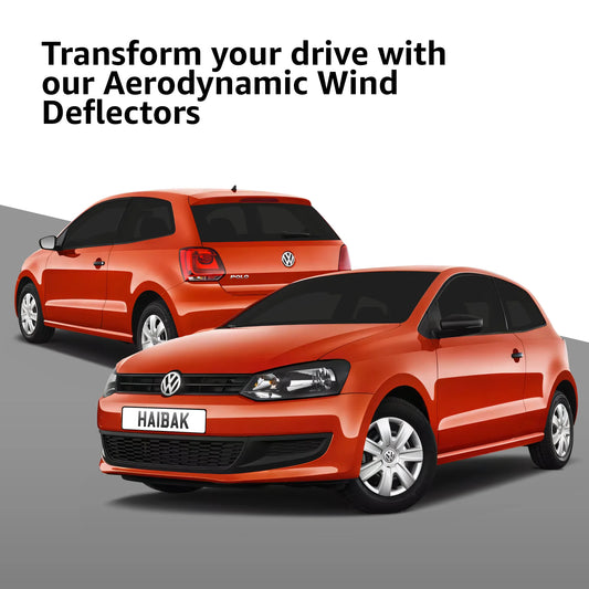 VW Polo MK5 2009-2017 3 Door Hatchback 2PC HAIBAK® Tinted Wind Deflectors