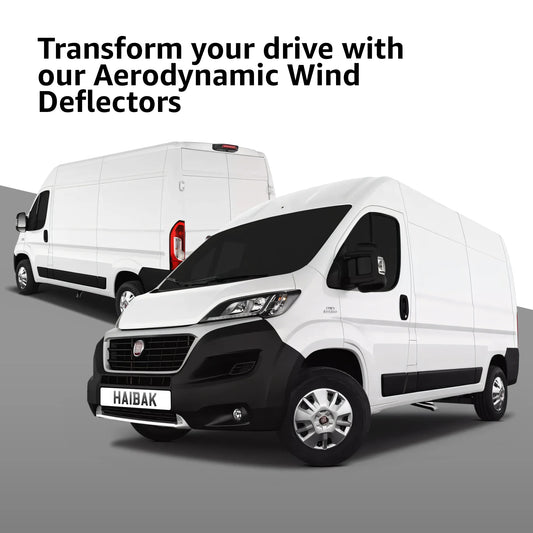 Fiat Ducato Van MK3 2006-2014 2 Door 2PC HAIBAK® Tinted Wind Deflectors