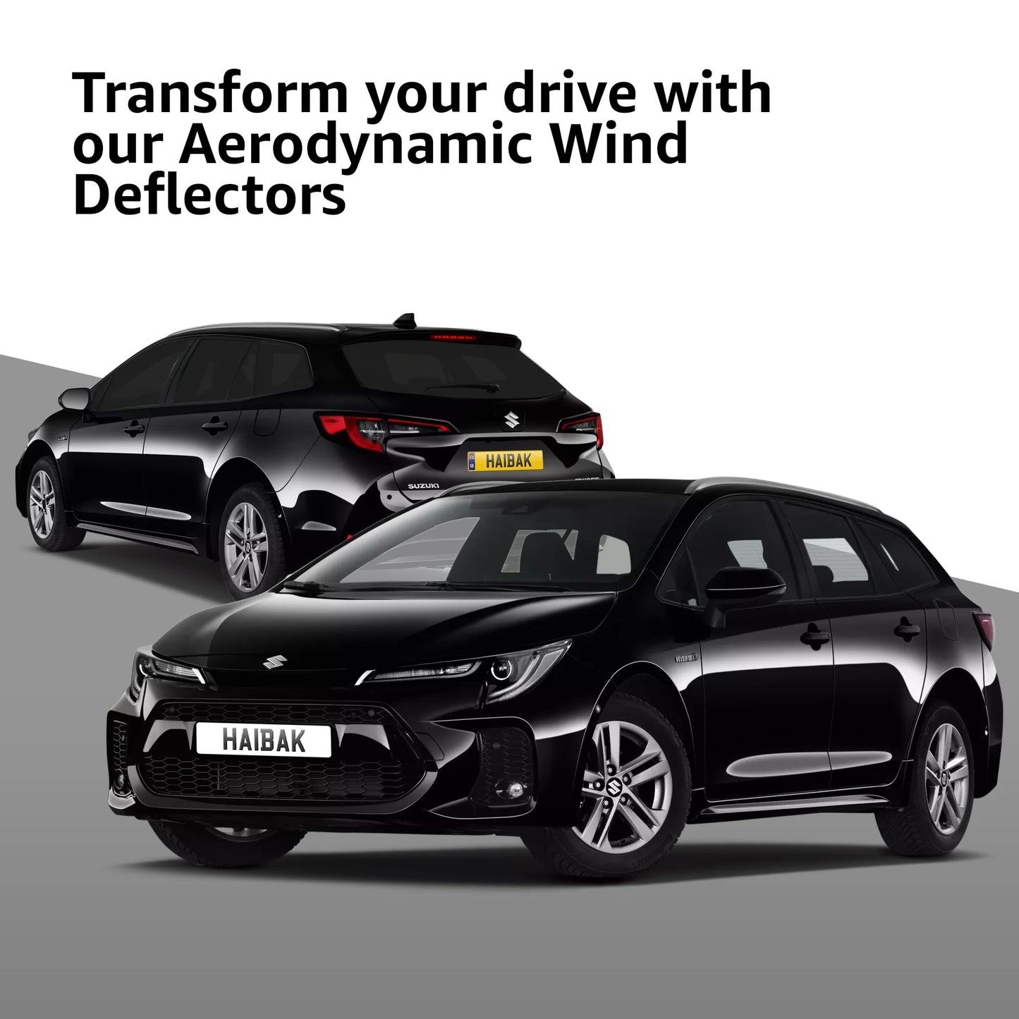 Suzuki Swace 2020 Onwards 5 Door Estate 4PC HAIBAK® Tinted Wind Deflectors