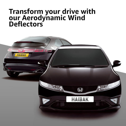 Honda Civic MK8 2007–2012 3 Door Hatchback 2PC HAIBAK® Tinted Wind Deflectors