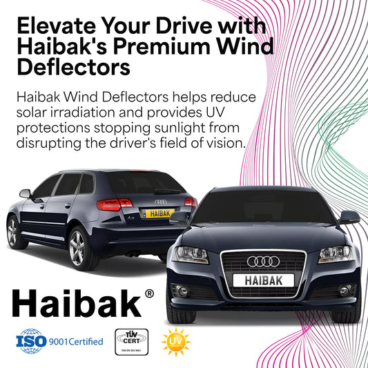 Audi A3 Sportsback MK2 2003-2012 5 Door 2PC HAIBAK® Tinted Wind Deflectors