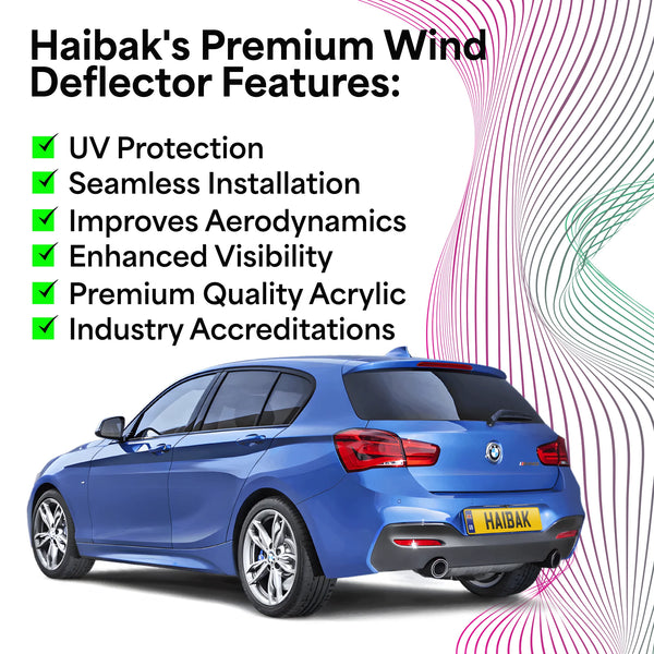 Bmw 1 series wind deals deflectors 5 door