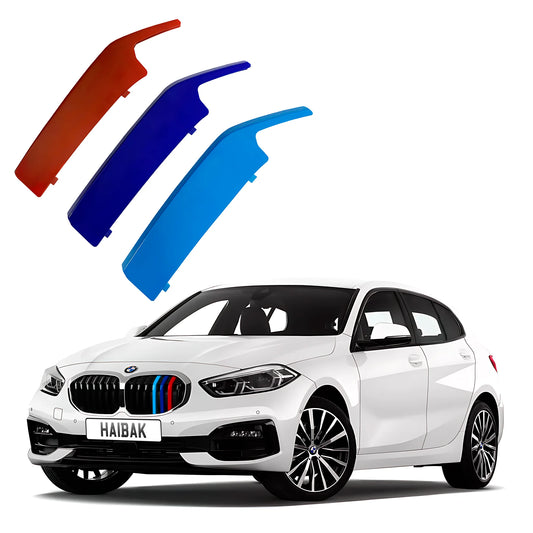 BMW 1 Series 2017 - 2019 7 Beams Front Grille Tri Colour Insert Stripes