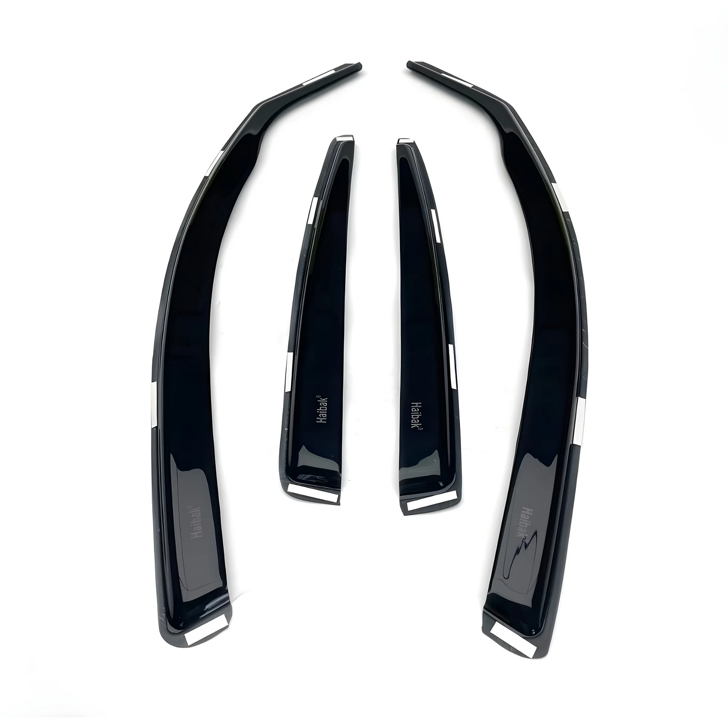 Haibak Wind Deflectors Set Compatible With BMW 1 Series E87 2004-2011 5 Door Hatchback 4PC Tinted in Channel Fitment