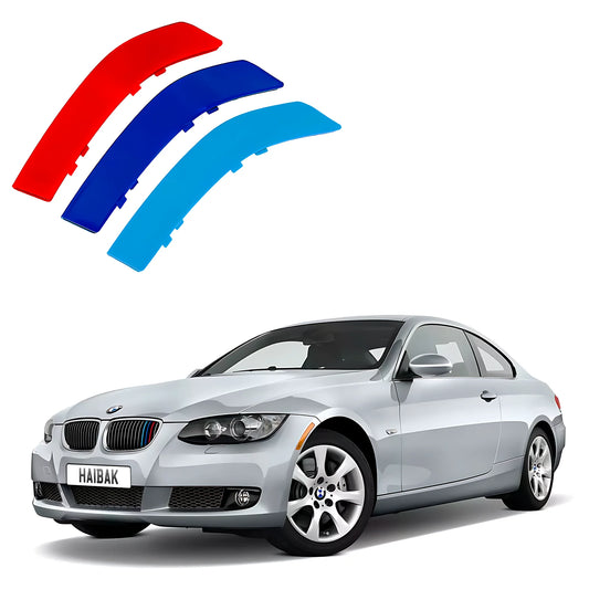 BMW 3 Series 2010 - 2013 13 Beams Front Grille Tri Colour Insert Stripes