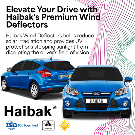 Ford Focus MK2 2004-2011 5 Door Hatchback 4PC HAIBAK® Tinted Wind Deflectors