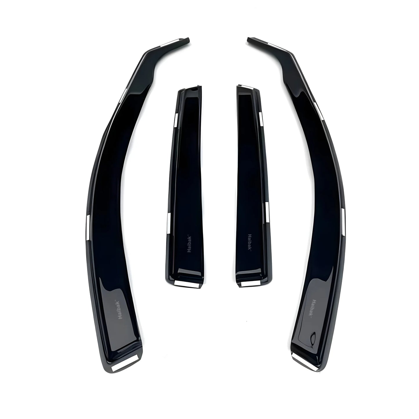 Haibak Wind Deflectors Set Compatible With Ford Galaxy MK2 2007-2015 5 Door MPV 4PC Tinted in Channel Fitment
