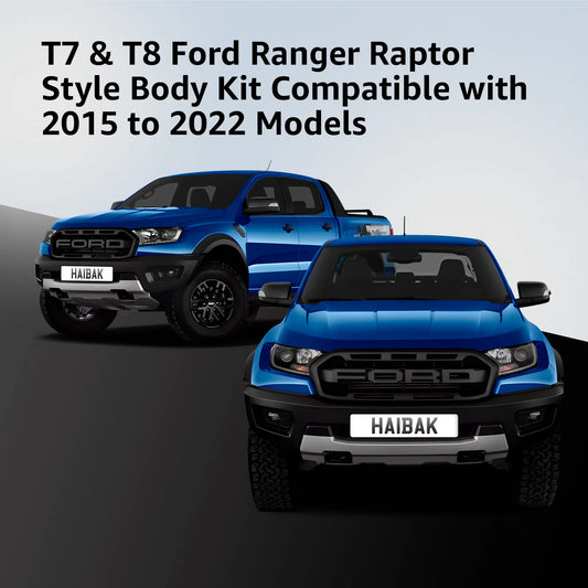 Ford Ranger T7/78 2015-2022 4 Door Pick-Up 4PC HAIBAK® Body Kit & Tinted Wind Deflectors