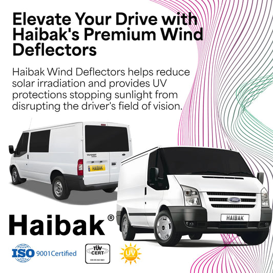 Ford Transit MK7 Van 2006-2013 2 Door 2PC HAIBAK® Tinted Wind Deflectors