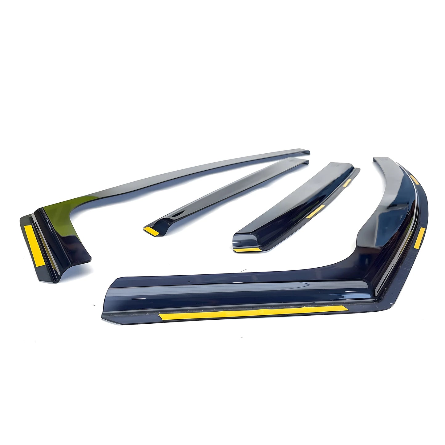Haibak Wind Deflectors Set Compatible With Ford Fiesta MK7 2008-2017 5 Door Hatchback 4PC Tinted in Channel Fitment