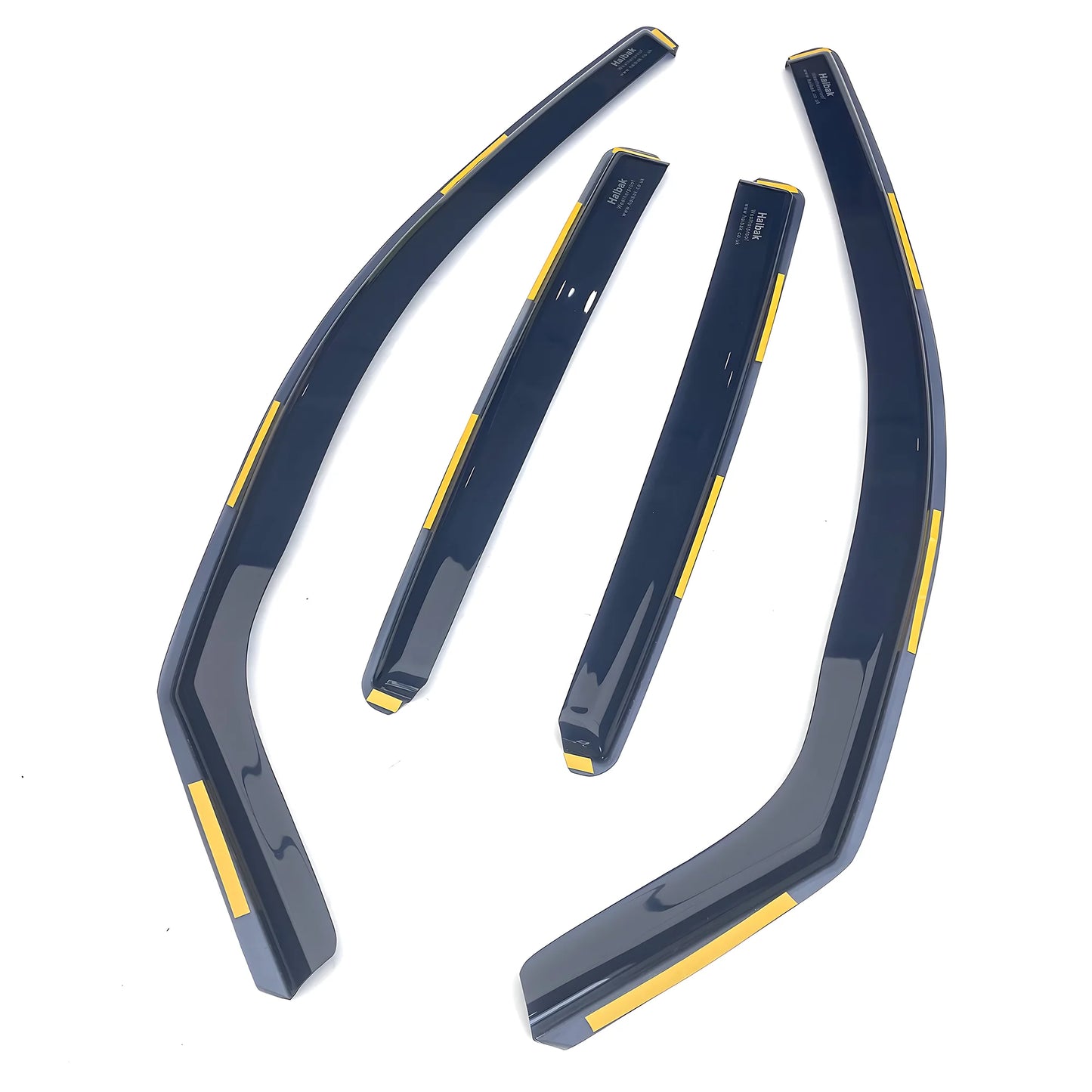 Haibak Wind Deflectors Set Compatible With BMW 1 Series F20 2011-2019 5 Doors Hatchback 4PC Tinted in Channel Fitment