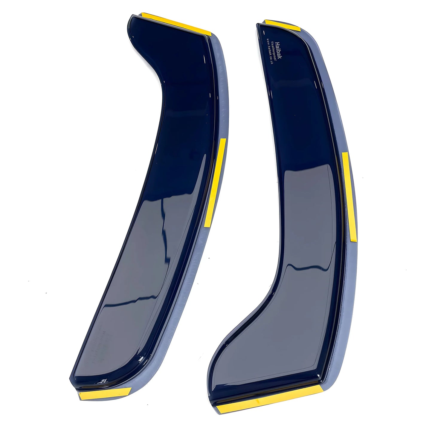 Haibak Wind Deflectors Set Compatible With Vauxhall Vivaro Van SWB MK1 2001-2014 2 Doors 2PC Tinted in Channel Fitment