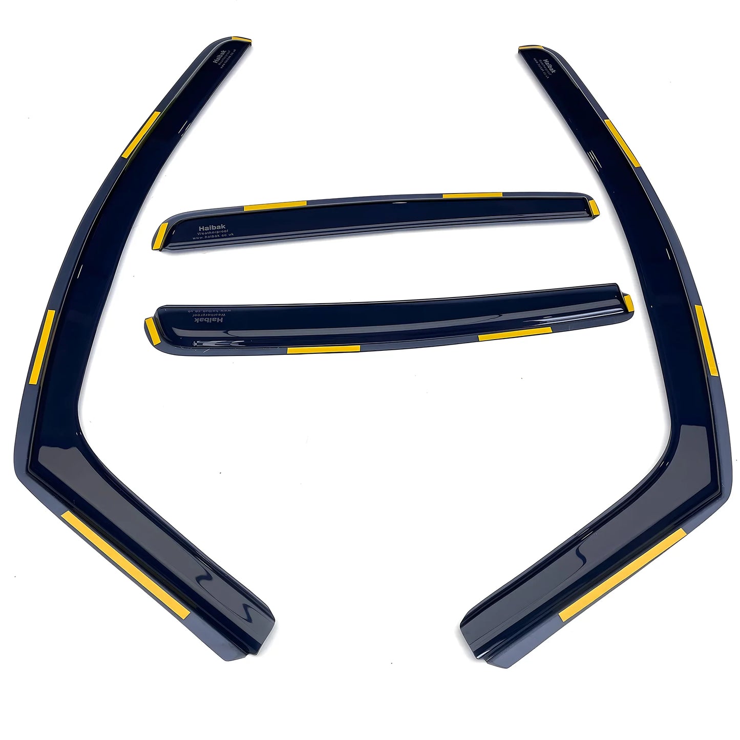 Haibak Wind Deflectors Set Compatible With Vauxhall Mokka MK1 2012-2020 5 Door Compact SUV 4PC Tinted in Channel Fitment