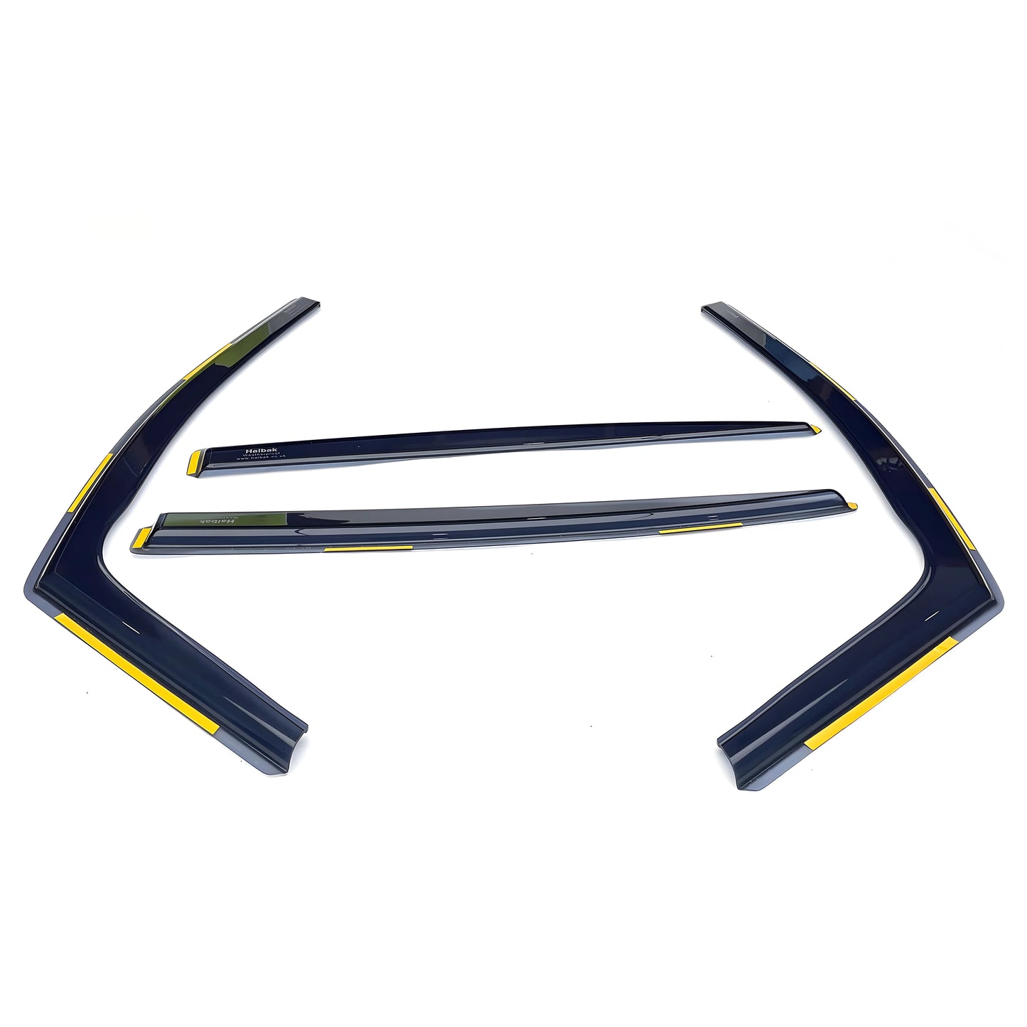 Haibak Wind Deflectors Set Compatible With Volvo V40 MK2 2012-2019 5 Doors Hatchback 4PC Tinted In Channel Fitment