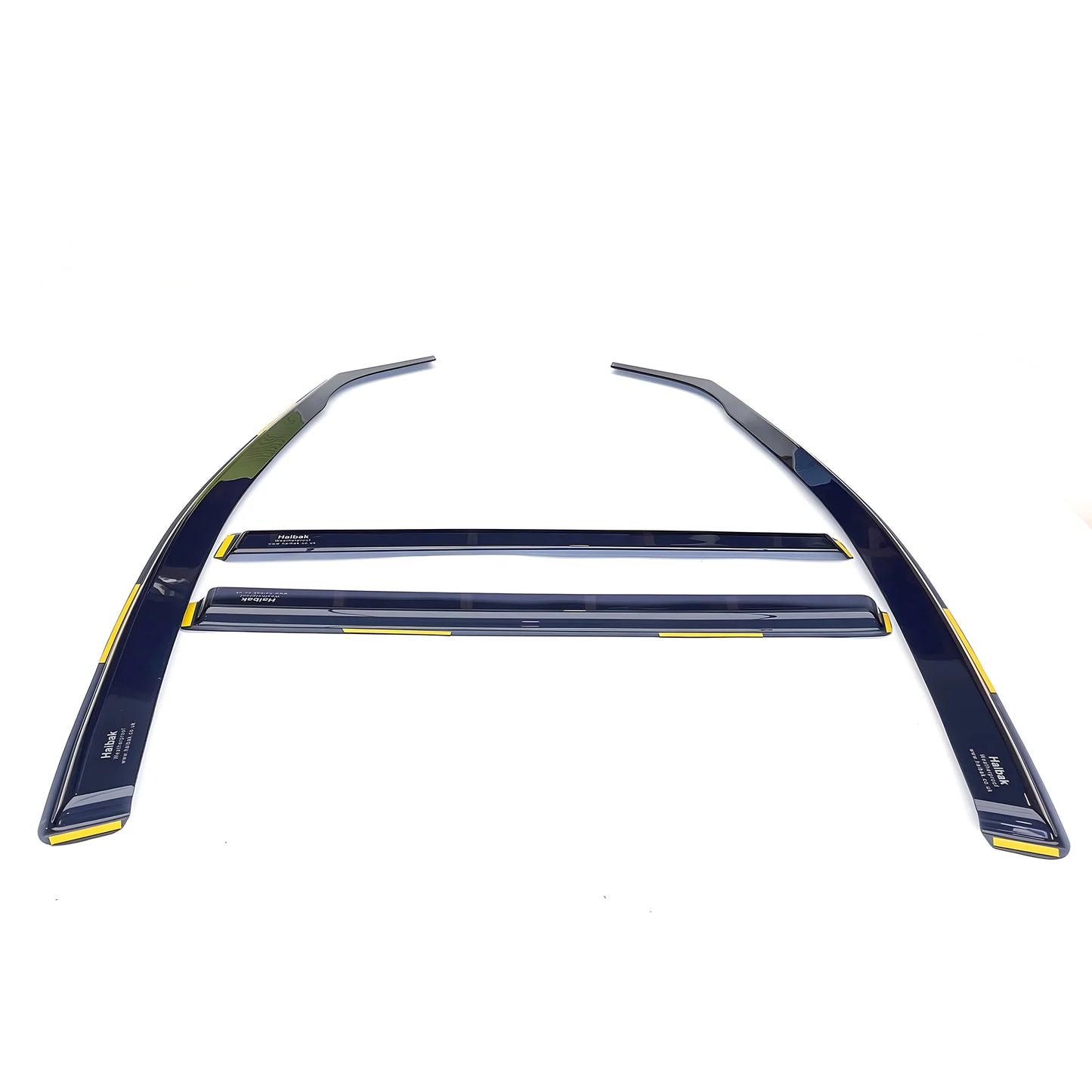 Haibak Wind Deflectors Set Compatible With VW Passat B6 2005-2014 5 Doors Saloon 4PC Tinted in Channel Fitment