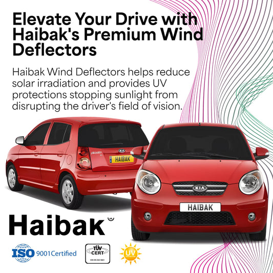 KIA Picanto 2004-2011 5 Door Hatchback 4PC HAIBAK® Tinted Wind Deflectors