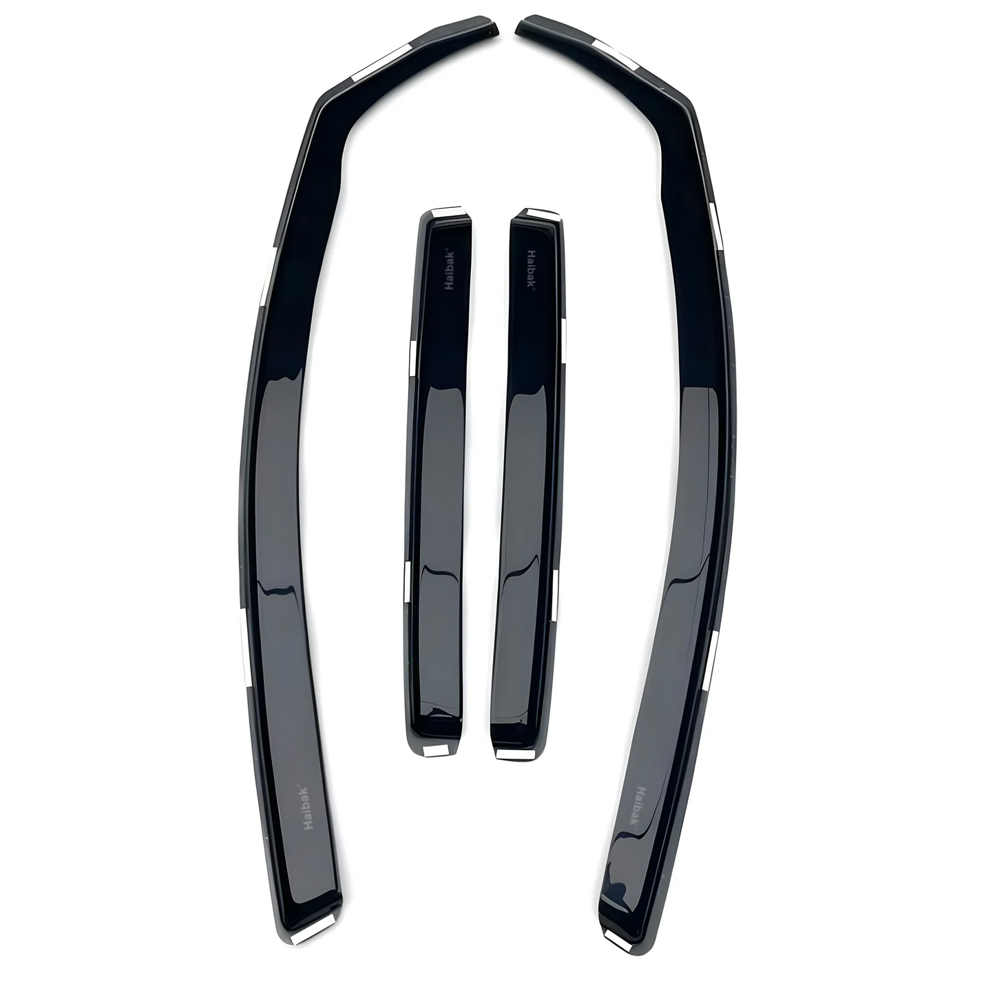 Haibak Wind Deflectors Set Compatible With Mercedes A-Class W176 2012-2018 5 Door Hatchback 4PC Tinted in Channel Fitment