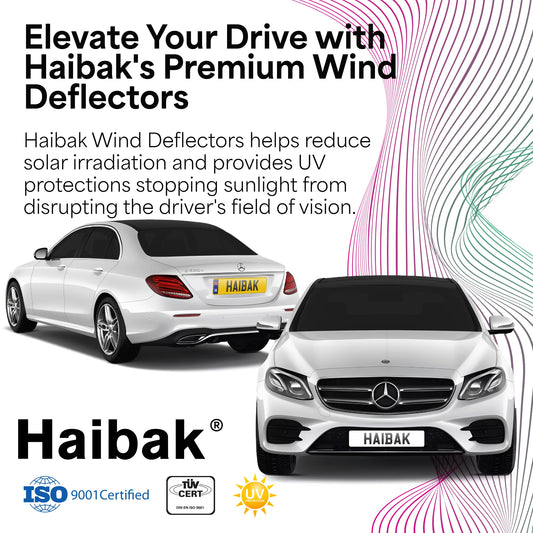 Mercedes Benz E Class W213 2017 Onwards 4 Door Saloon 4PC HAIBAK® Tinted Wind Deflectors