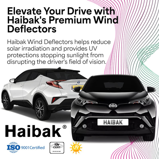 Toyota CH-R 2016 Onwards 5 Door Crossover SUV 4PC HAIBAK® Tinted Wind Deflectors