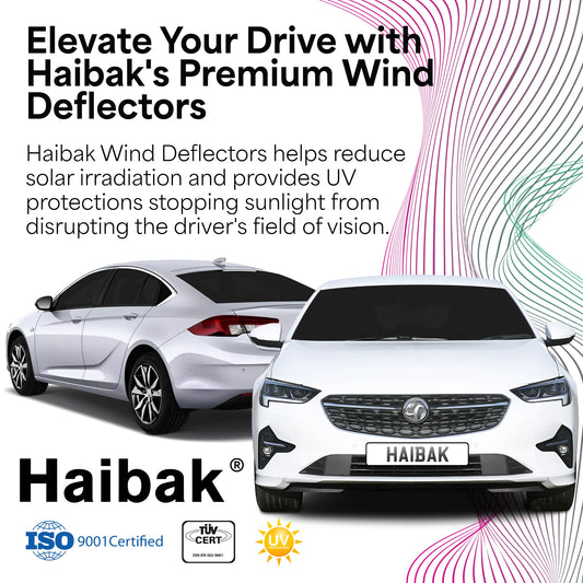 Vauxhall Insignia MK2 Hatchback 2017 Onwards 4 Door 4PC HAIBAK® Tinted Wind Deflectors