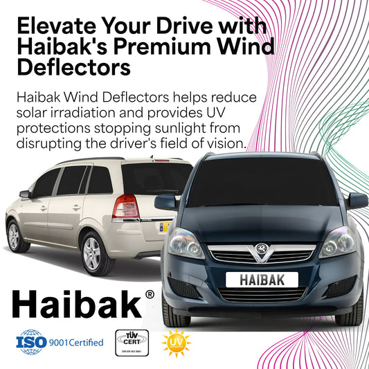 Vauxhall Zafira B 2005-2014 5 Door MPV 4PC HAIBAK® Tinted Wind Deflectors