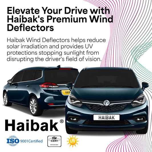 Vauxhall Zafira Tourer 2012-2019 5 Door Compact MPV 4PC HAIBAK® Tinted Wind Deflectors