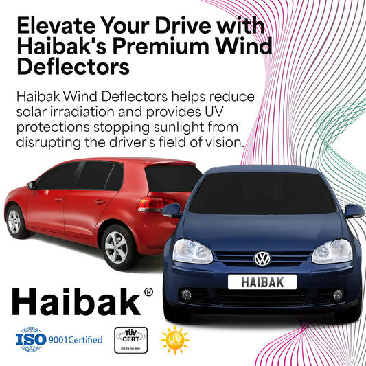 VW Golf 7 MK5 2004-2008 5 Door Hatchback 4PC HAIBAK® Tinted Wind Deflectors