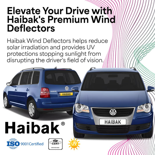 VW Touran MK1/MK2 2003-2015 5 Door MPV 4PC HAIBAK® Tinted Wind Deflectors