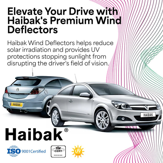 Vauxhall Astra H MK5 GTC 2005-2009 3 Door Hatchback 2PC HAIBAK® Tinted Wind Deflectors