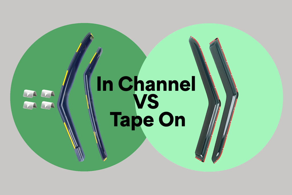 Unveiling the Best Fit: A Comparison of Tape-On vs. In-Channel Window Deflectors