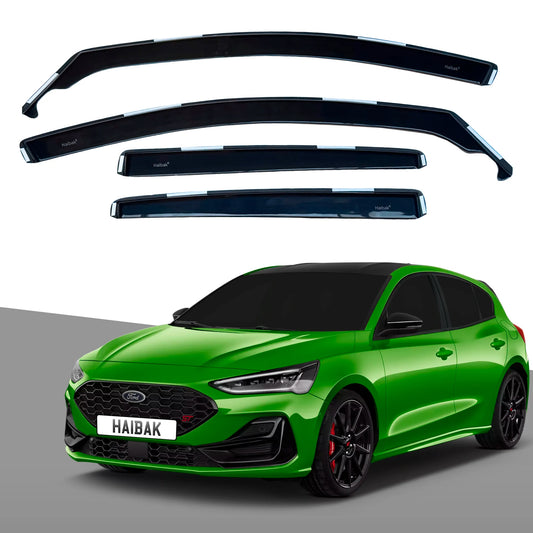 Ford Focus MK4 2018 Onwards 5 Door Hatchback 4PC HAIBAK® Tinted Wind Deflectors