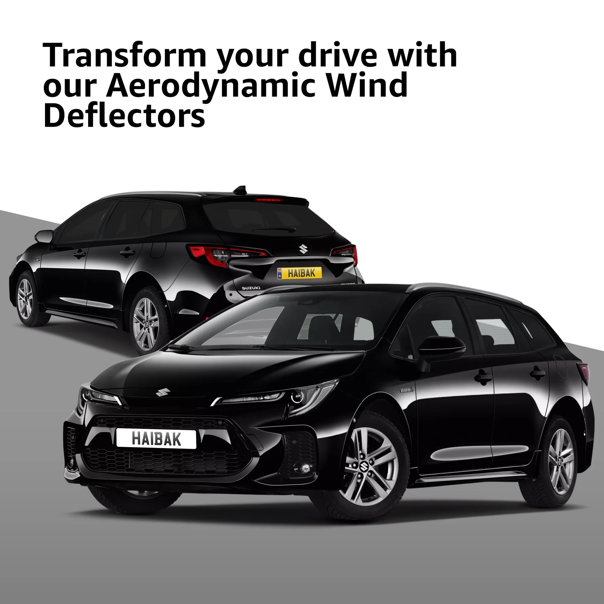 Suzuki Swace 2020 Onwards 5 Door Estate 4PC HAIBAK® Tinted Wind Deflectors
