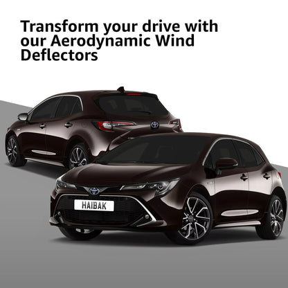 Toyota Corolla MK12 2018 Onwards 5 Door Hatchback 4PC HAIBAK® Tinted Wind Deflectors