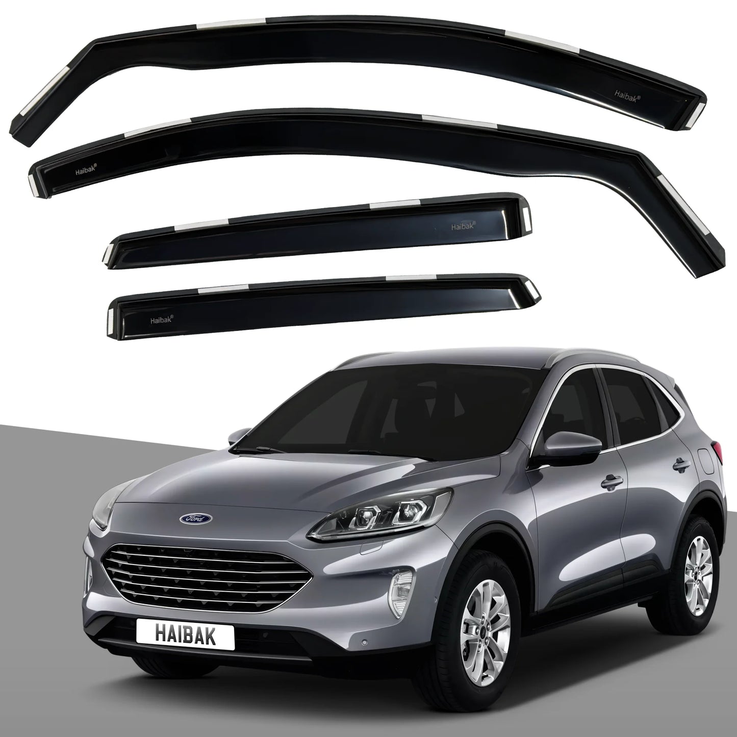 EdgeVisors Wind Deflectors | Fits: VOLVO XC90 MK2 (2015-onwards) 5 Door SUV 4pc Set | In-Channel - Foto 2