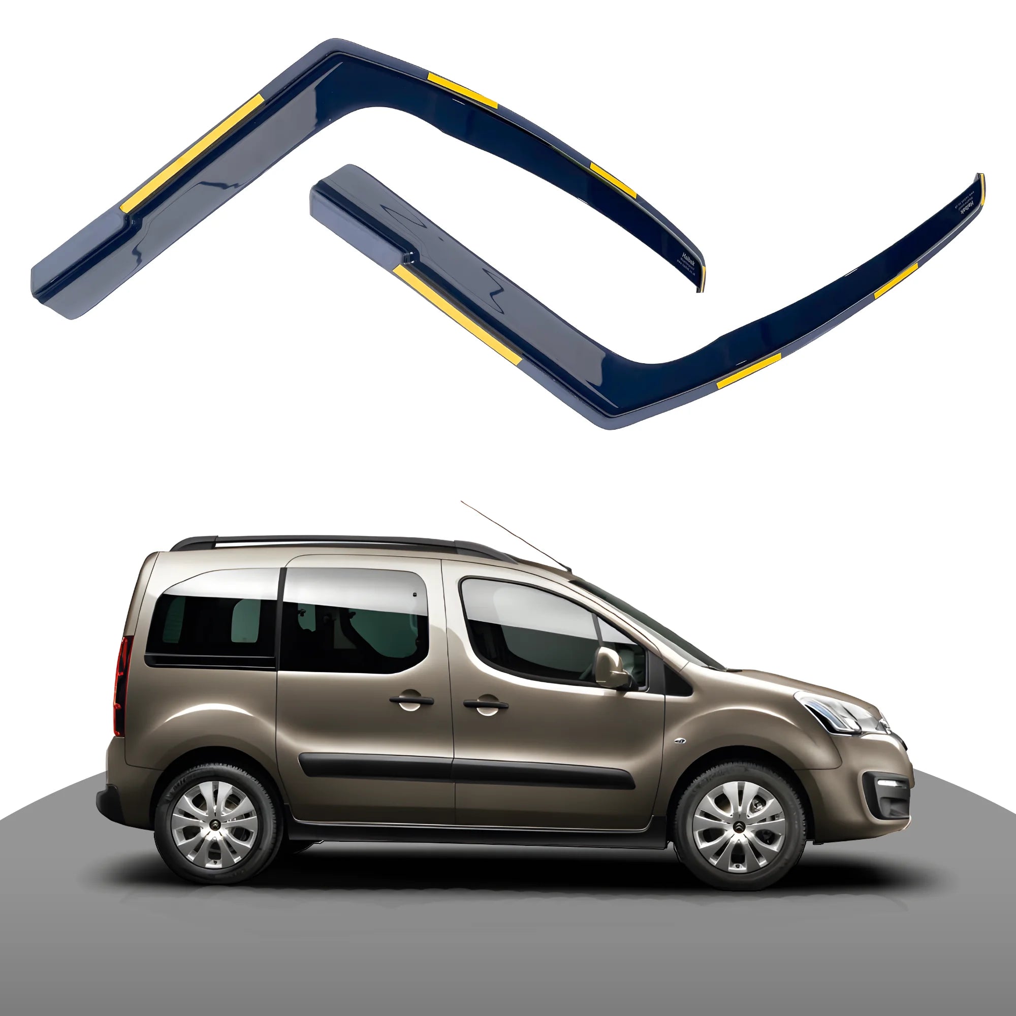  ClimAir Wind Deflectors Master Dark (Rear) Compatible with  Volkswagen Golf VII Sportsvan 5 Doors 2014- : Automotive