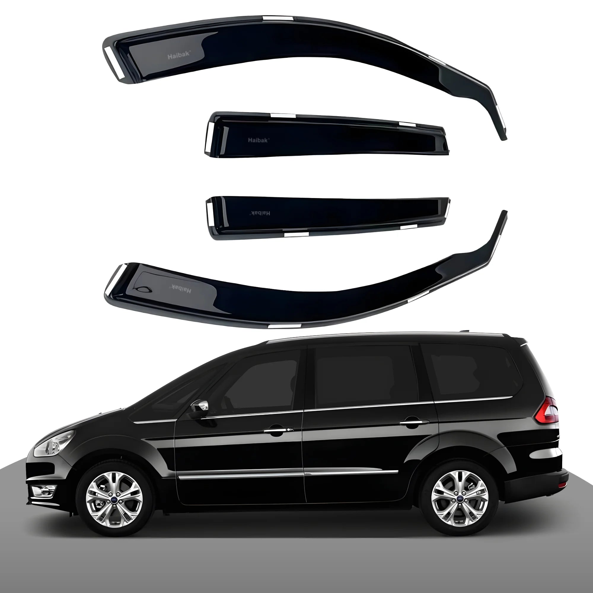 Ford Galaxy MK2 2007-2015 5 Door MPV 4PC HAIBAK® Tinted Wind Deflectors