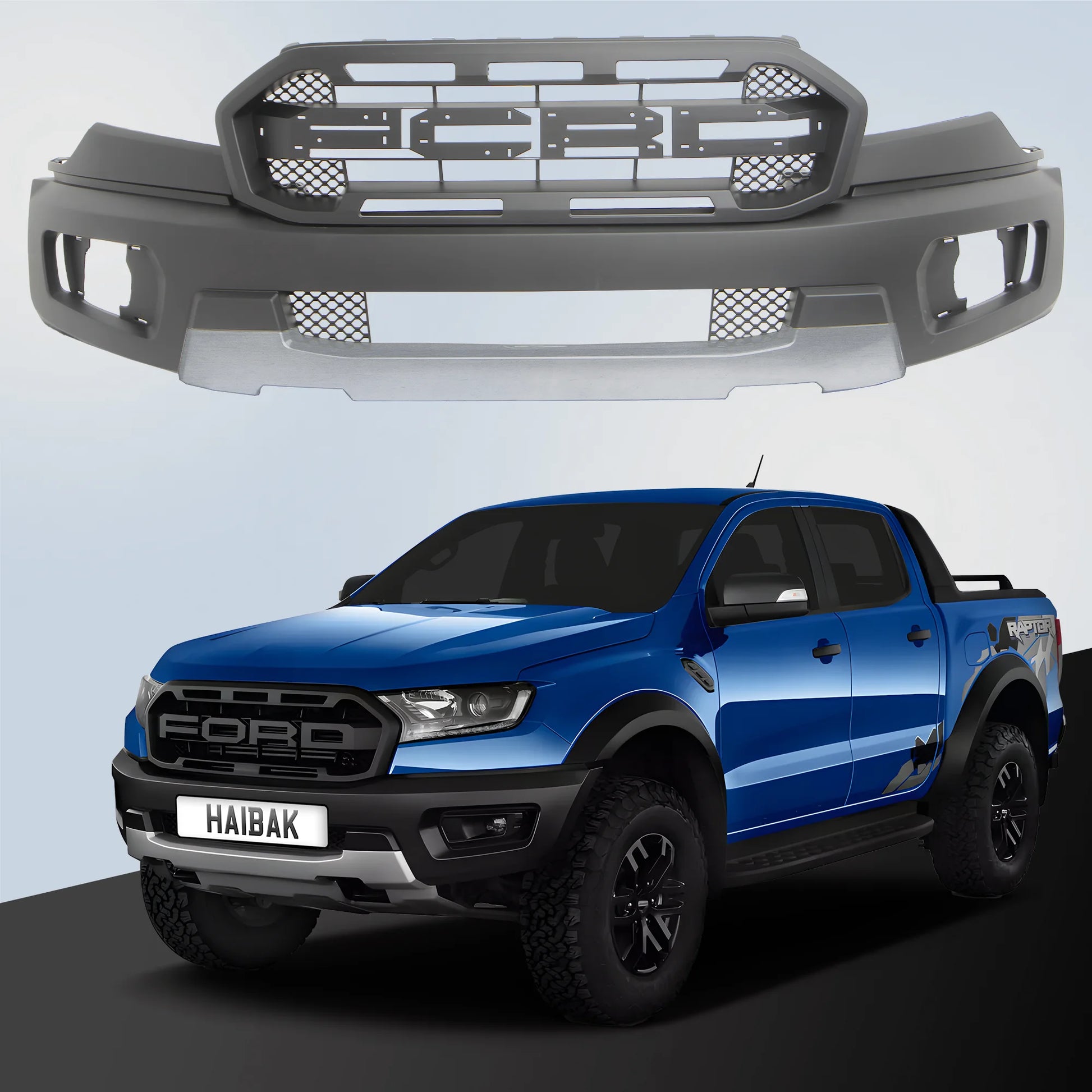 Ford Ranger T7/78 2015-2022 4 Door Pick-Up 4PC HAIBAK® Body Kit & Tint
