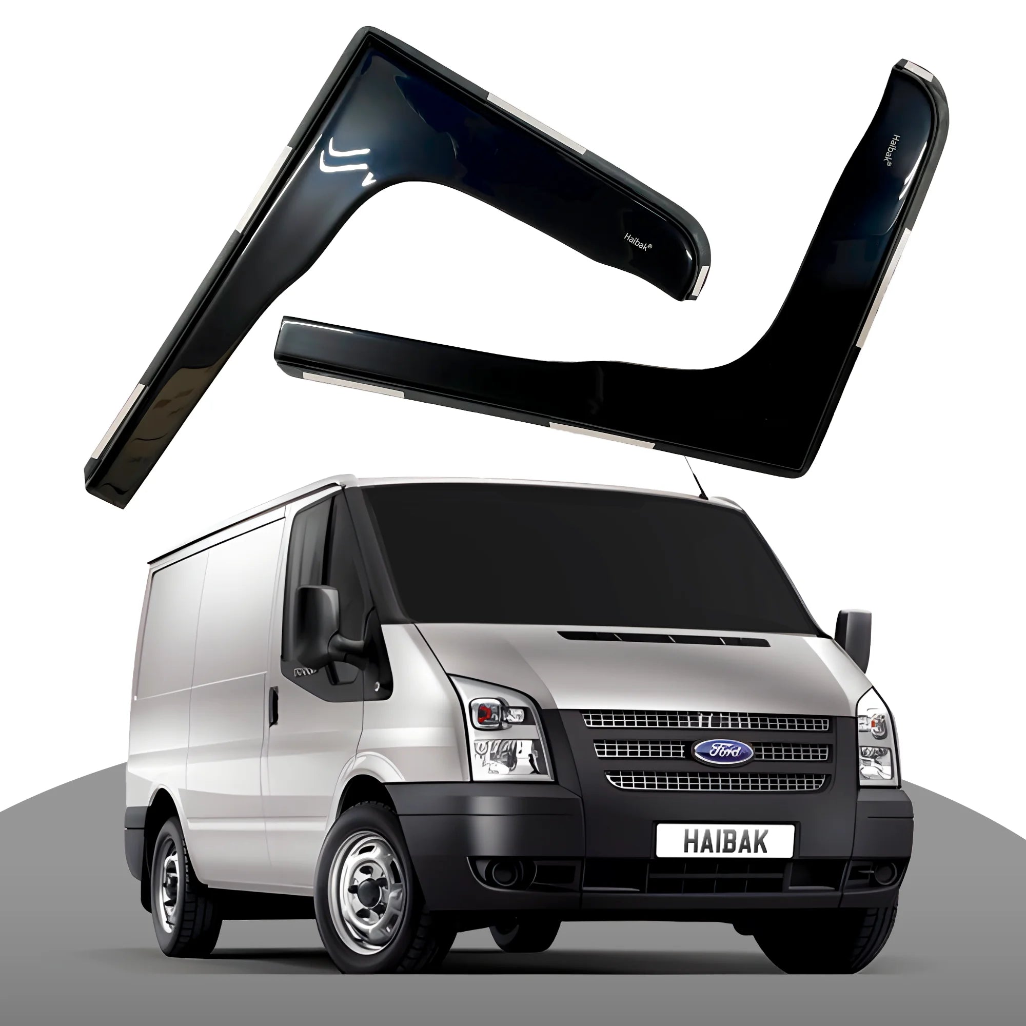 Ford Transit MK7 Van 2006-2013 2 Door 2PC HAIBAK® Tinted Wind Deflectors