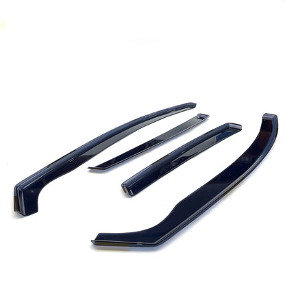 Haibak Wind Deflectors Set Compatible With Seat Leon III MK3 2013 Onwards 5 Door Hatchback 4PC Tinted in Channel Fitment