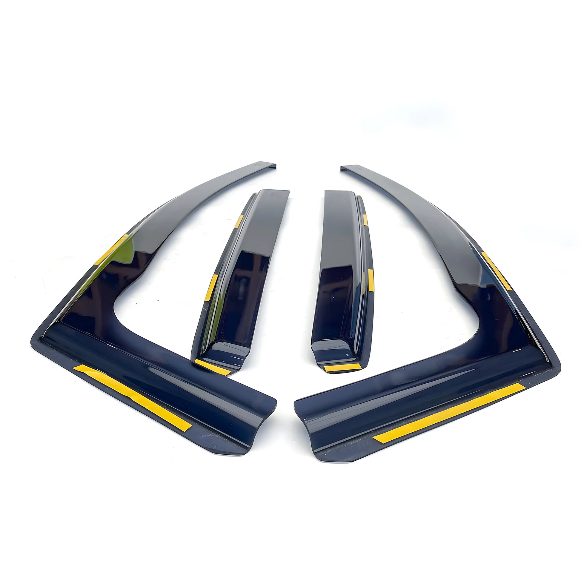 Haibak Wind Deflectors Set Compatible With Ford Kuga MK2 2012-2019 5 Door Compact SUV 4PC Tinted in Channel Fitment