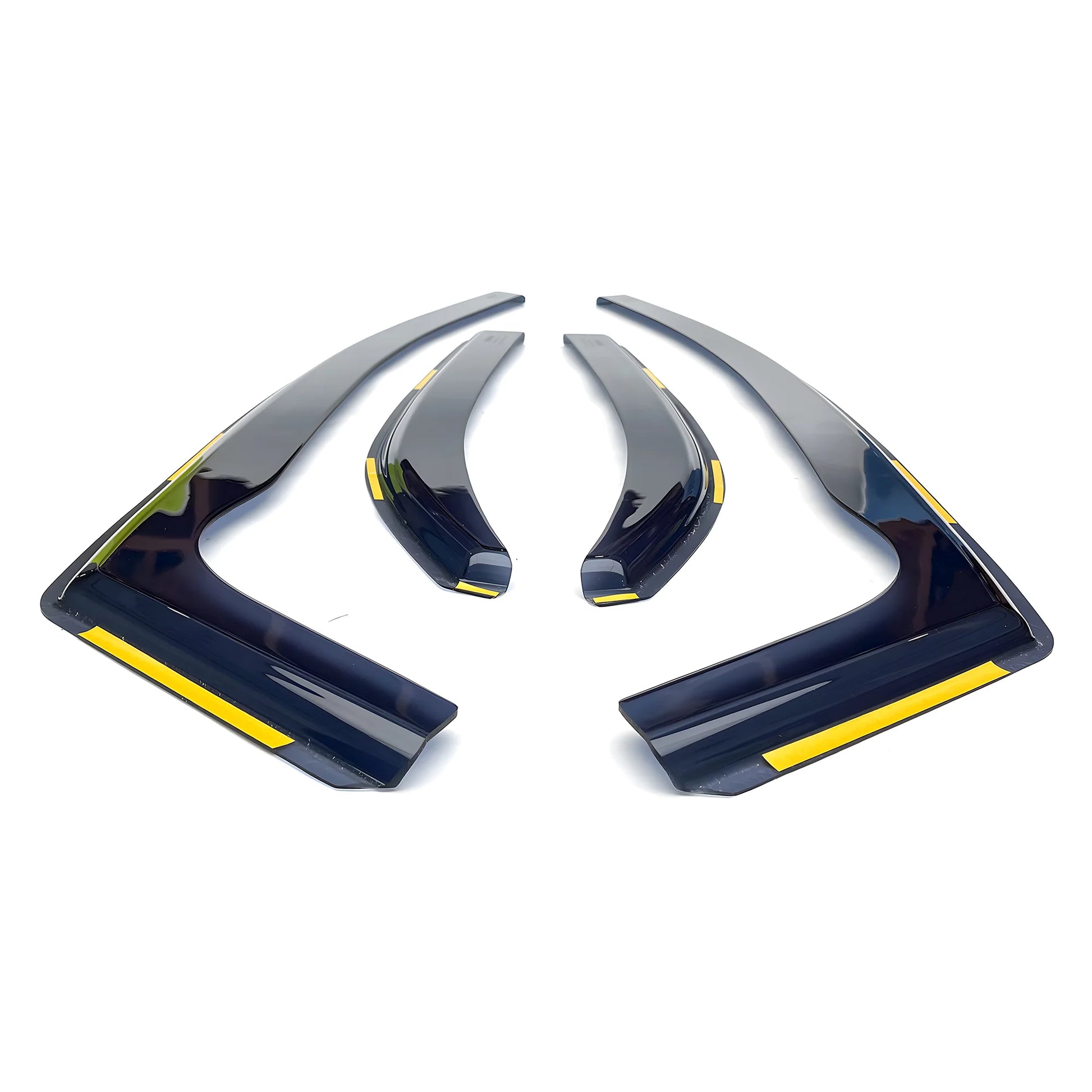 Haibak Wind Deflectors Set Compatible With Honda Civic MK9 2012-2017 5 Door Hatchback 4PC Tinted in Channel Fitment