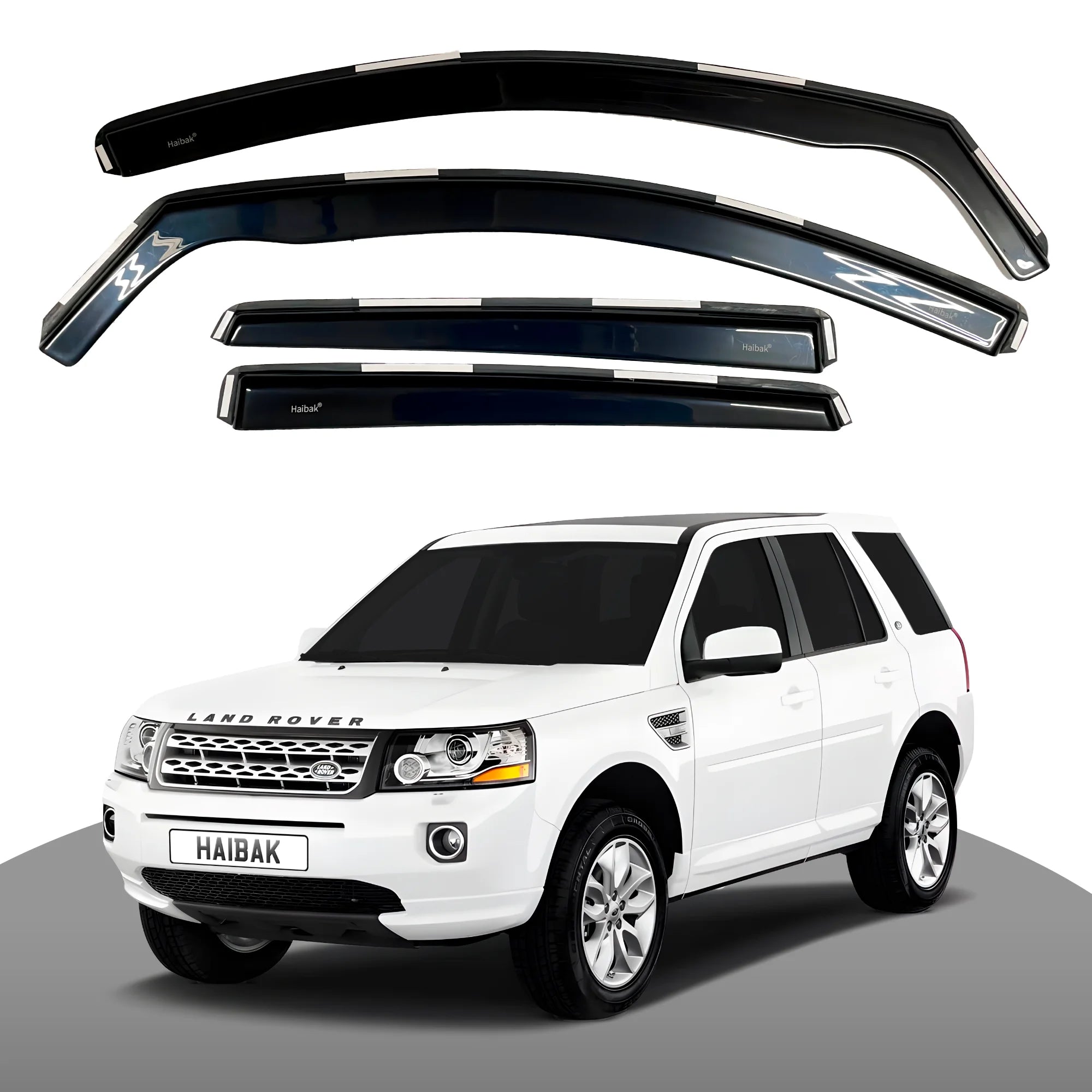 Land Rover Freelander MK2 2006-2015 5 Door Compact SUV 4PC HAIBAK® Tinted Wind Deflectors