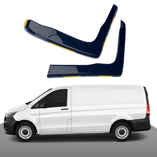 Mercedes Benz Vito Van MK3 W447 2014 Onwards 2 Door 2PC HAIBAK® Tinted Wind Deflectors