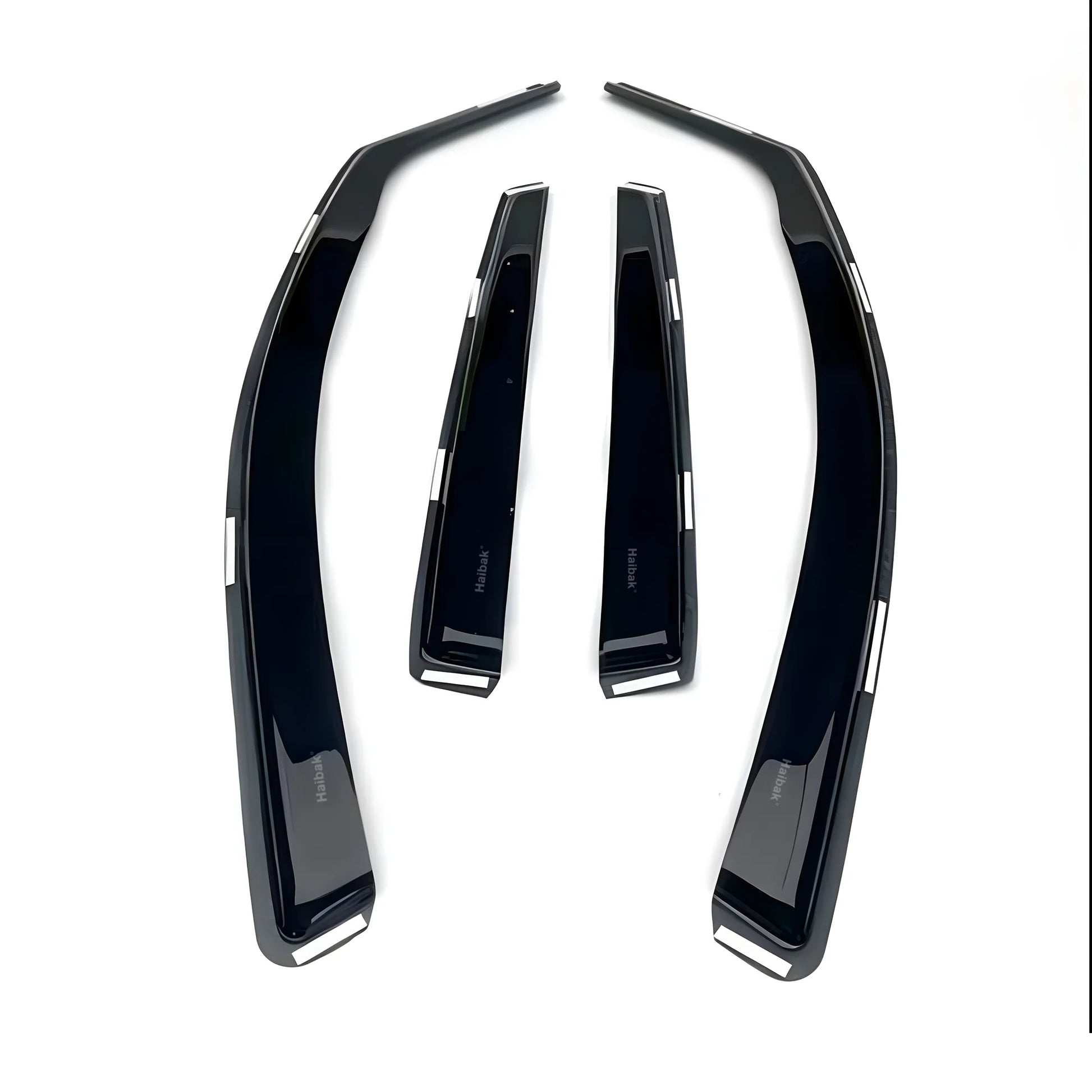 Haibak Wind Deflectors Set Compatible With Renault Clio V 2019 Onwards 5 Door Hatchback 4PC Tinted in Channel Fitment