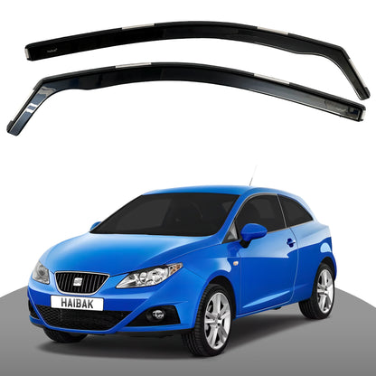 Seat Ibiza MK4 6J 2009-2017 5 Door Hatchback 4PC HAIBAK® Tinted Wind Deflectors