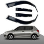 Haibak Wind Deflectors Set Compatible With Skoda Fabia MK2 2007-2014 5 Door Hatchback 4PC Tinted in Channel Fitment