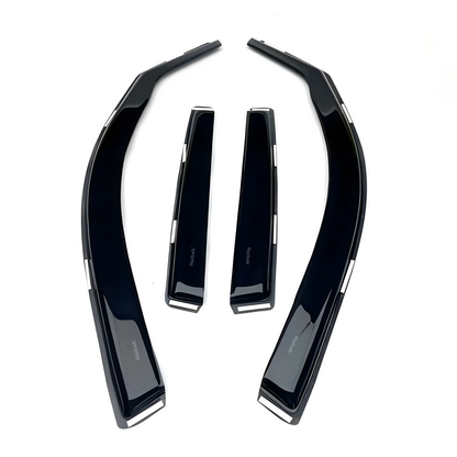 Haibak Wind Deflectors Set Compatible With Skoda Fabia MK2 2007-2014 5 Door Hatchback 4PC Tinted in Channel Fitment