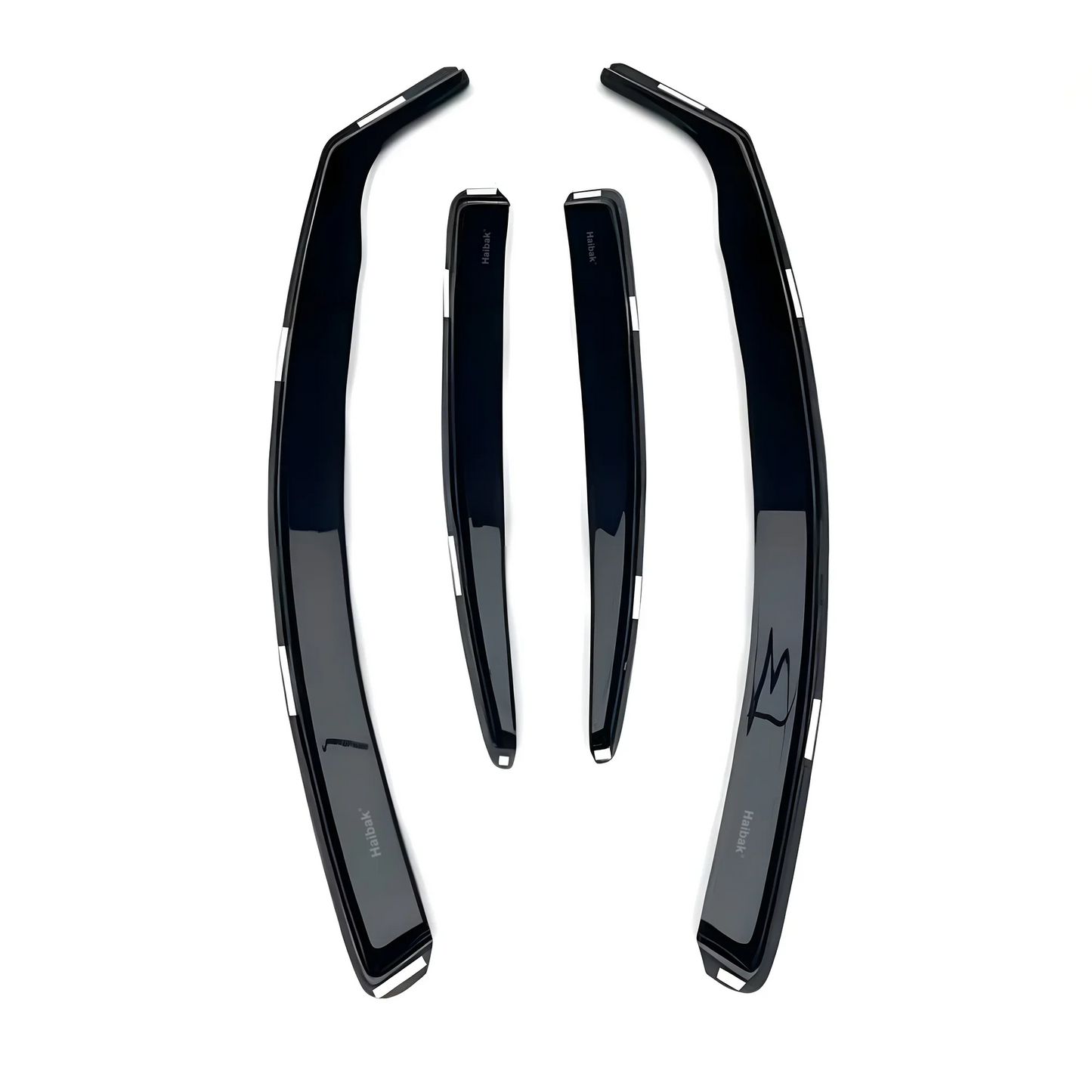 Haibak Wind Deflectors Set Compatible With Vauxhall Insignia MK2 Saloon 2009-2017 4 Door 4PC Tinted in Channel Fitment